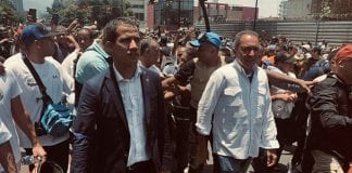Richard Blanco y Juan Guaidó