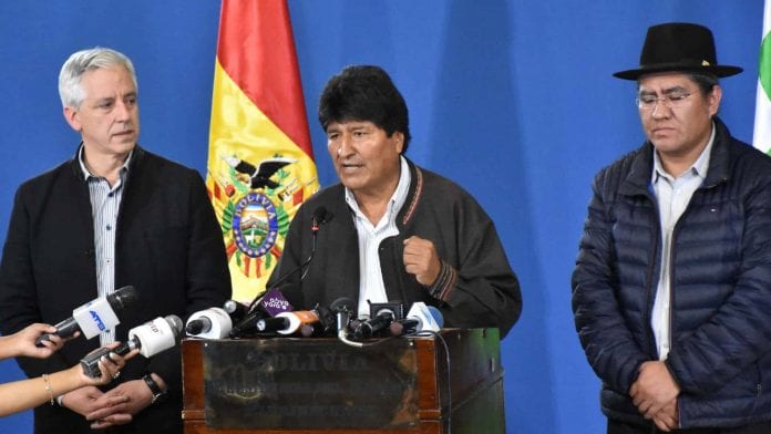 Evo Morales renuncia