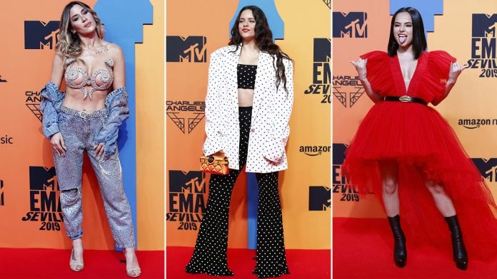 EMA MTV alfombra roja