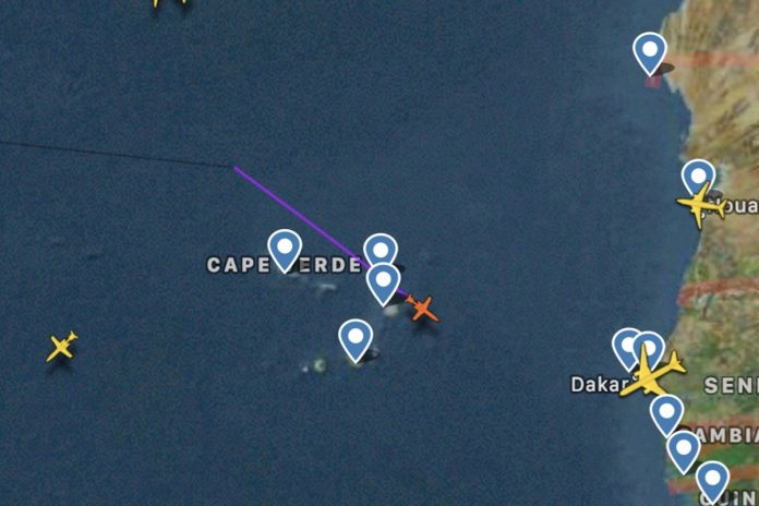 avion de Pdvsa Cabo Verde