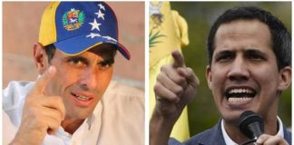 Capriles, Guaidó / gobierno de Maduro