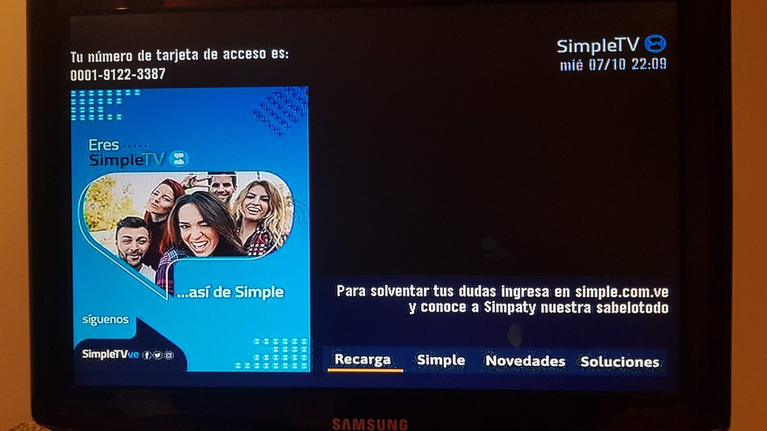 SimpleTV extiende señal gratuita hasta el 15 de diciembre