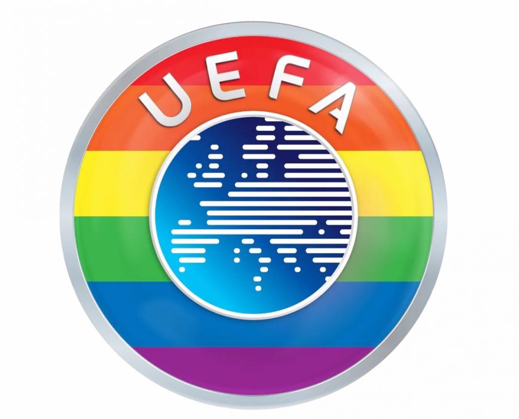 Uefa Logo - The UEFA logo turns rainbow after the no to the Munich