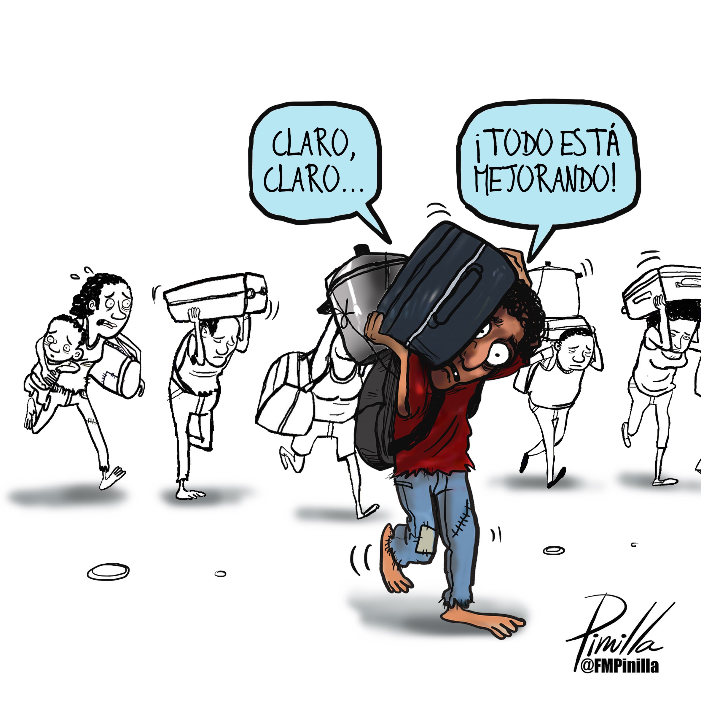 Bloqueo - Venezuela Noticias Positivas - Página 25 Pinilla-Y-los-migrantes-siguen