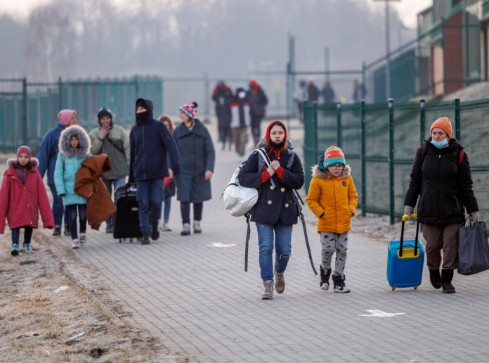 niños Ucrania invasión Rusia Polonia-de Ucrania