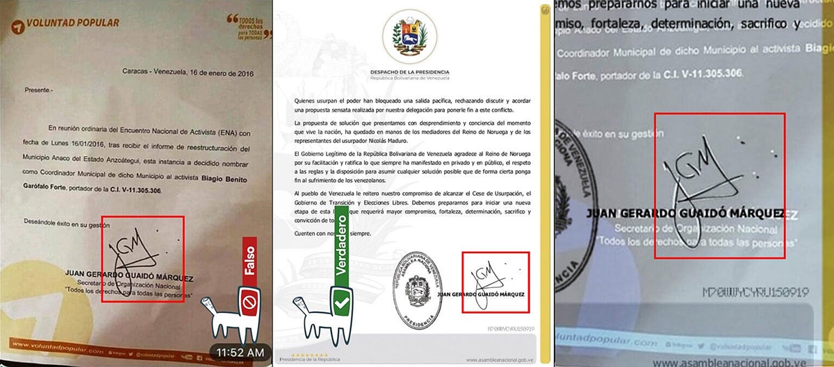 Fue forjado el documento que vincula a Guaidó con narcotraficante