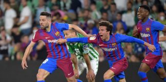Un golazo de Jordi Alba en la prolongación asegura al Barcelona la Champions