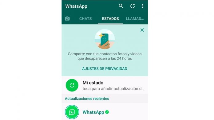WhatsApp estados chats