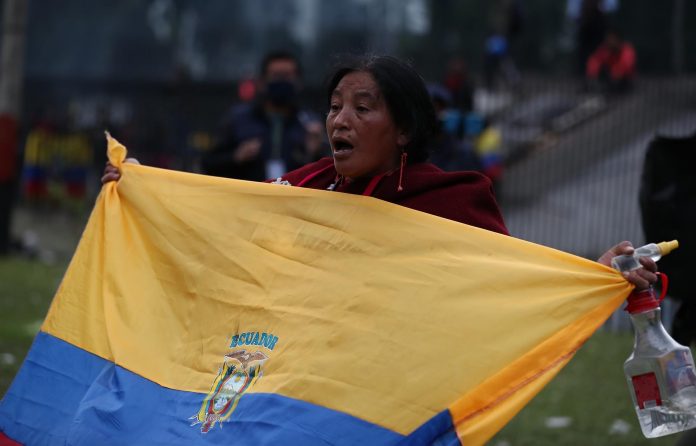 Protestas en Ecuador. Foto: EFE