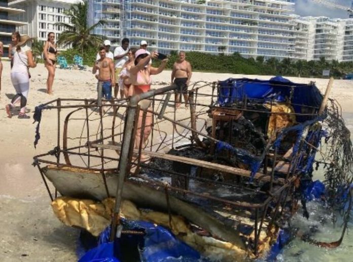 Miami charred raft